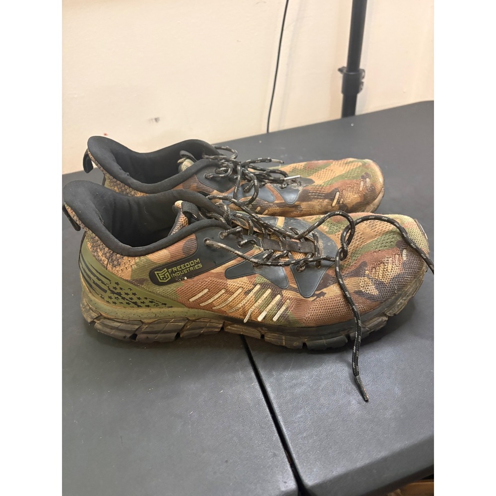 Freedom Industries Mens Camo Tactical Training Shoes Woodland Camouflage Size 11